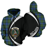 MacLaren Ancient Tartan Crest Zipper Hoodie - Circle Style